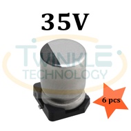 Capacitor 35V SMD Cap Aluminium Electrolytic Capacitor 35V 10uf,47uf,100uf, 220uf