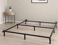 THEOCORATE King Size Bed Frame / 7 Inch Metal Bed Frame King / 9-Leg Support / Heavy Duty Bed Frame for Box Spring &amp; Mattress / Tool-Free &amp; Easy Assembly / Black