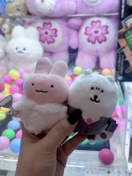 全新日本Joke Bear 可愛粉兔白熊酒杯西裝造型公仔 (一對)