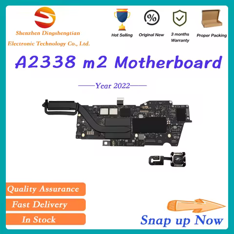 Original Brand New For MacBook Pro 13-inch A2338 m2 m1 Motherboard With Touch ID 8G 16G 512G 1TB 2TB