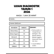 ujian diagnostik tahun 1