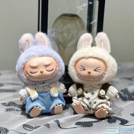 【台灣倉】拉布布衣服 labubu衣服 17CM釐米娃衣 一二代拉布布 馬卡龍搪膠公仔 坐坐派對 labubu替換服