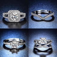 925 Original Silver Ring Women's Wedding Diamond Rings cincin perempuan Charming Jewelry