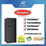 EUROPACE ER 5461W 448L DELUXE 2 DOOR GUN METAL TOP FREEZER REFRIGERATOR