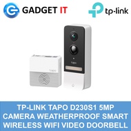 TP-LINK TAPO D230S1 5MP CAMERA WEATHERPROOF SMART WIRELESS WIFI VIDEO DOORBELL ULTRA-WIDE FOV (160° 