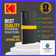 Portable SSD X200 by Kodak: High Performance External SSD with 256GB/512GB Hard Drive Storage
