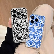 HP (Q5) Softcase Lace Glossy Clear Case For poco C75 M6 F6 X6 M7 Latest ULTRA X7F7 - Case Latest Wat