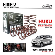 Toyota Avanza F652 HUKU Lowered Sport Spring