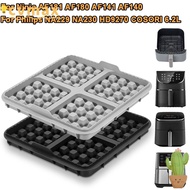 CYMX 1pcs Waffle Baking Mold, Reusable Square Air Fryer Waffle Maker, Silicone Waffle Mould for Ninj
