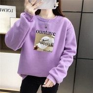 [AMYGO] Sweatshirts Women Oversized  Sweatshirt Woman Oversized Plus Size Muslimah Baju Perempuan Cr