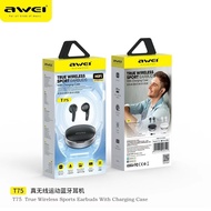 Awei T75 / T78 TWS True Wireless Bluetooth BT V5.3 Sport Earbuds Earphone Audio Headset Mic