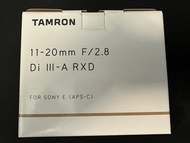 Tamron 11-20mm F/2.8 apsc Sony E mount 日本水貨有單