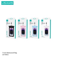 US-YD011 USAMS Waterproof Phone Case IPX8 7 inches Smartphone Sensitive Touch Airbag Protection