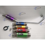 GL RACING EXHAUST OPEN CHROME YAMAHA LC135 4S / 5S 28MM
