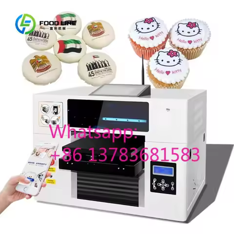 Refinecolor Cake Printer Edible Inks A3 Food Printer Mobile APP DIY Pictures Online Customize Macaro