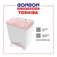 Toshiba Mesin Cuci 2 Tabung 8.5KG VH-H95MN WR  VHH 95 MN  VHH95MN