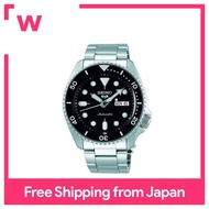 Seiko 5 Sports Black Dial Silver Stainless Steel Bracelet Automatic Men's Watch SRPD55K1 Men's Watch