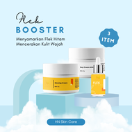 HN SKINCARE PAKET FLEK BOOSTER 3IN1 UNTUK FLEK SUPER TEBAL (SERUM FLEK + DAYCREAMAHA + GLOWINGCREAM)