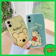 Winnie the Pooh Suitable for 13 Cartoon Cute iPhone7plus Phone Case Apple 12promax Transparent All-Inclusive x Case