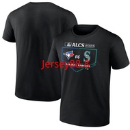 Men's Blue Jays Blue Jays 2025 Seasonal Post-Game ALCS Blue Jays VS Sailors Limited Short-Sleeved Ro