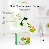 Kyurush Fiber Slim Diet Drink Detox Supplement Slimming Weight Loss 1 Box (16 Sachets) Replacement F