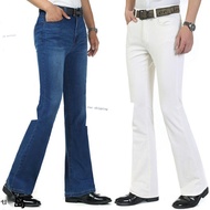 High Waist New Men S Flared Pants Stretch Men S Denim Micro Flared Pants Korean Style Small Flared P