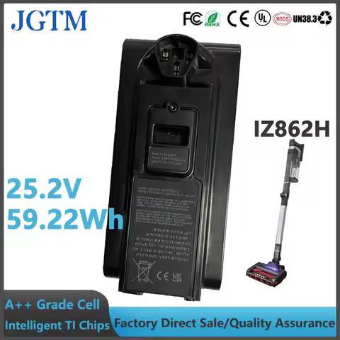 IZ862H 25.2V 2350mAh Battery Replacement for Shark XBATR7255LEU Compatible with IZ862H Shark Cordles