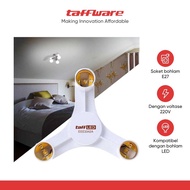 TaffLED E27 Fitting 3 Branch Studio Light Bulb - EEE3342A