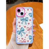 Korean Ribbon Motif Case Coquette Style Case Compatible For Samsung A70 A70S A71 A72 A73 A750 F23 M2