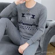 Spring and Autumn Set Cotton Underwear Pure Cotton Thermal Top and Bottom Base Shirt100%Youth Cotton