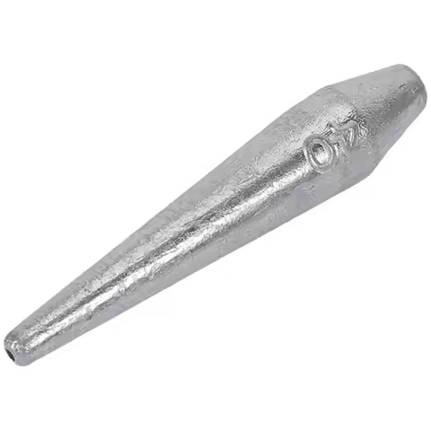 1pc Hollow Long Strip Fishing Sinker 30g/35g/40g/50g/60g/70g/80g/100g Long Casting Fishing Weight Fi