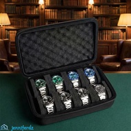 JENNIFERDZ Watch Storage Box, Hard Shell 8/ 15 Slot Watch Display Box, Multipurpose Anti Scratching 