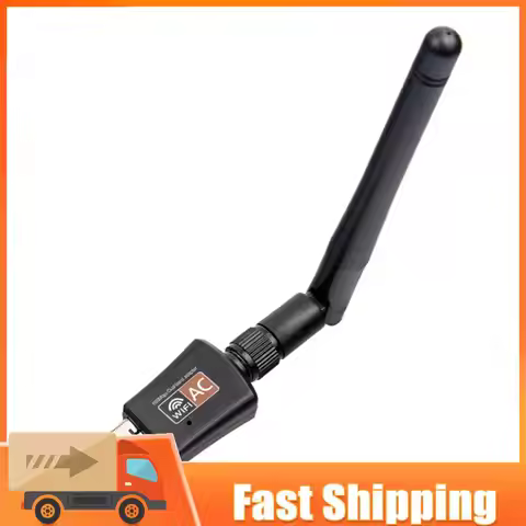600Mbps Dual Band 5GHz Wireless Lan USB PC WiFi Adapter w/ Antenna 802.11AC