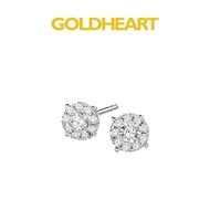 Goldheart Regalia 1.50ct face Diamond White Gold Earrings