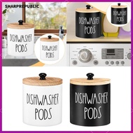 [Sharprepublic] Laundry Pod Container, Dustproof Portable Laundry Pod Container with Lid, Versatile 