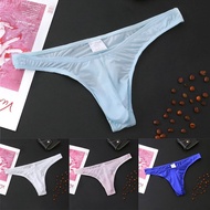 Mens Underwear Bikini Breathable Comfy G-String Low-rise Thong Ultra-Soft