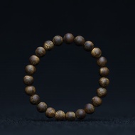 Famous Muxiangfu Hainan Yingge Green Qinan old material agarwood chess nan bracelet nine-nine points