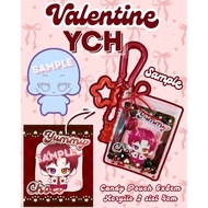 GANTUNGAN Keychain Candy Pouch Custom Valentine YCH Commission Keychain