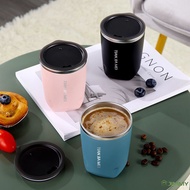 Stainless Steel Coffee Cup 300ml Thermos Mug Portable Bottle Leak-Proof Thermos Travel Thermal Vacuum Flask Thermos Kettle Glass Kitchen Household Drinkware