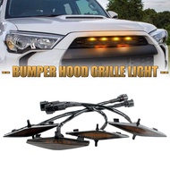 Car Front Grille Lamp LED Front Bumper Grille Lights DRL Car Facelift Amber For Toyota 4Runner TRD P