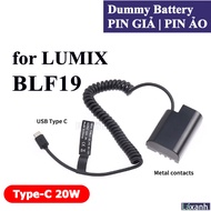 Dummy Type-C BLF19 | Pin giả pin ảo pin dummy battery DC Coupler Pana Lumix BLF19 BLF19E DMW-BLF19 G