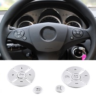 Car Steering Wheel Button Switch Cover Sticker Fit For Mercedes Benz C E S Class W204 W212 W221 GLK 