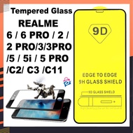 (TG-GLASS) TEMPERED GLASS 5D/6D/9D FULL COVER REALME 6/6PRO/2/2PRO/3/3PRO/5/5i/5S/5PRO/C2/C3/C11