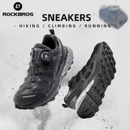ROCKBROS รองเท้าผ้าใบรองเท้ากีฬาระบายอากาศกันลื่นรังผึ้งรองเท้าเดินป่าสำหรับผู้ชายกันแรงกระแทก