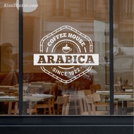 Sticker Cutting Quote Cafe QC-15 Coffee House ARABICA Since 1922