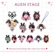 GANTUNGAN ALIEN STAGE BUNNY MAID MERCH | ALNST | ALIENSTAGE | Keychain | PHONE CHARM | GLITTERY STIC