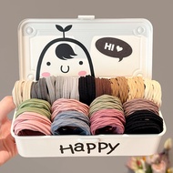 10pcs/set Rubber Band Hair Rope Women Durable High Ponytail Headdress