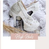 Cinderella High Heels white