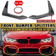 F83 Car Side Skirt Lip Front Bumper Lip Splitter Spolier Winglet Aprons Guard for BMW F80 M3 2014-20