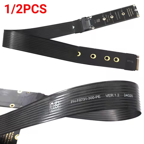 NGFF M-Key PCIe4.0 SSD Extention Card Support PCle4.0 M.2 NVMe SSD Extension Cable M.2 SSD PCI-Expre
